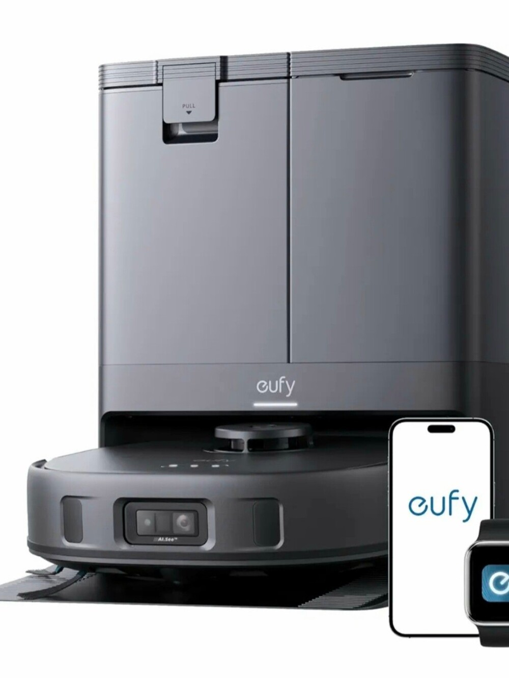 Eufy X10 Pro Omni Robot Vacuum and Mop w/ Auto-Empty Base. Slate Gray (Open Box)